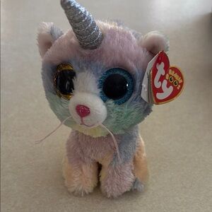 Ty Beanie Boo Unicorn Cat Plush